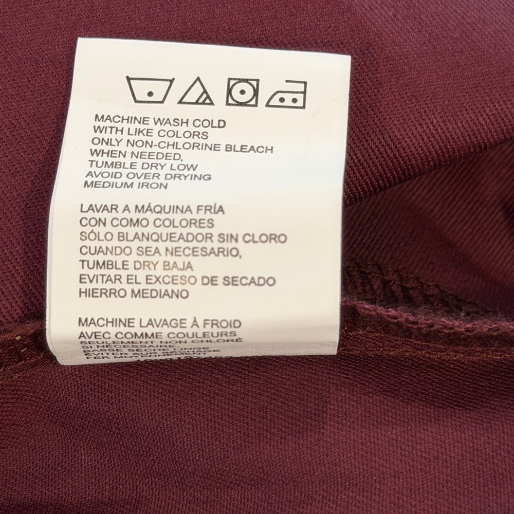 Wrangler Cowboy Cut Western Shirt Burgundy Cotton Snap Front Tall 2XT MS70719 - Picture 8 of 11